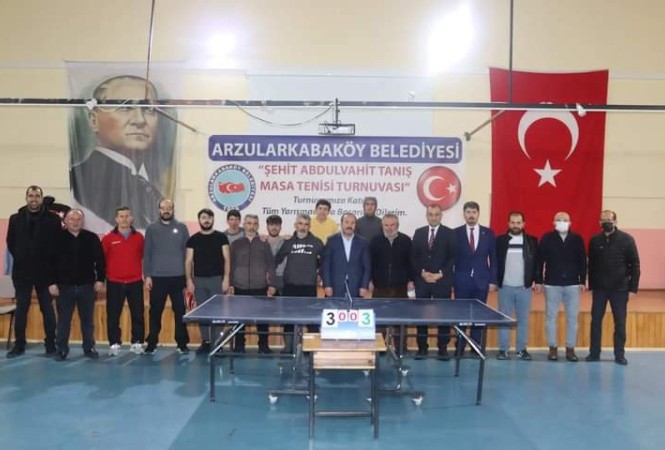 ŞEHİT ABDULVAHİT MASA TENİSİ TURNUVASI TAMAMLANDI